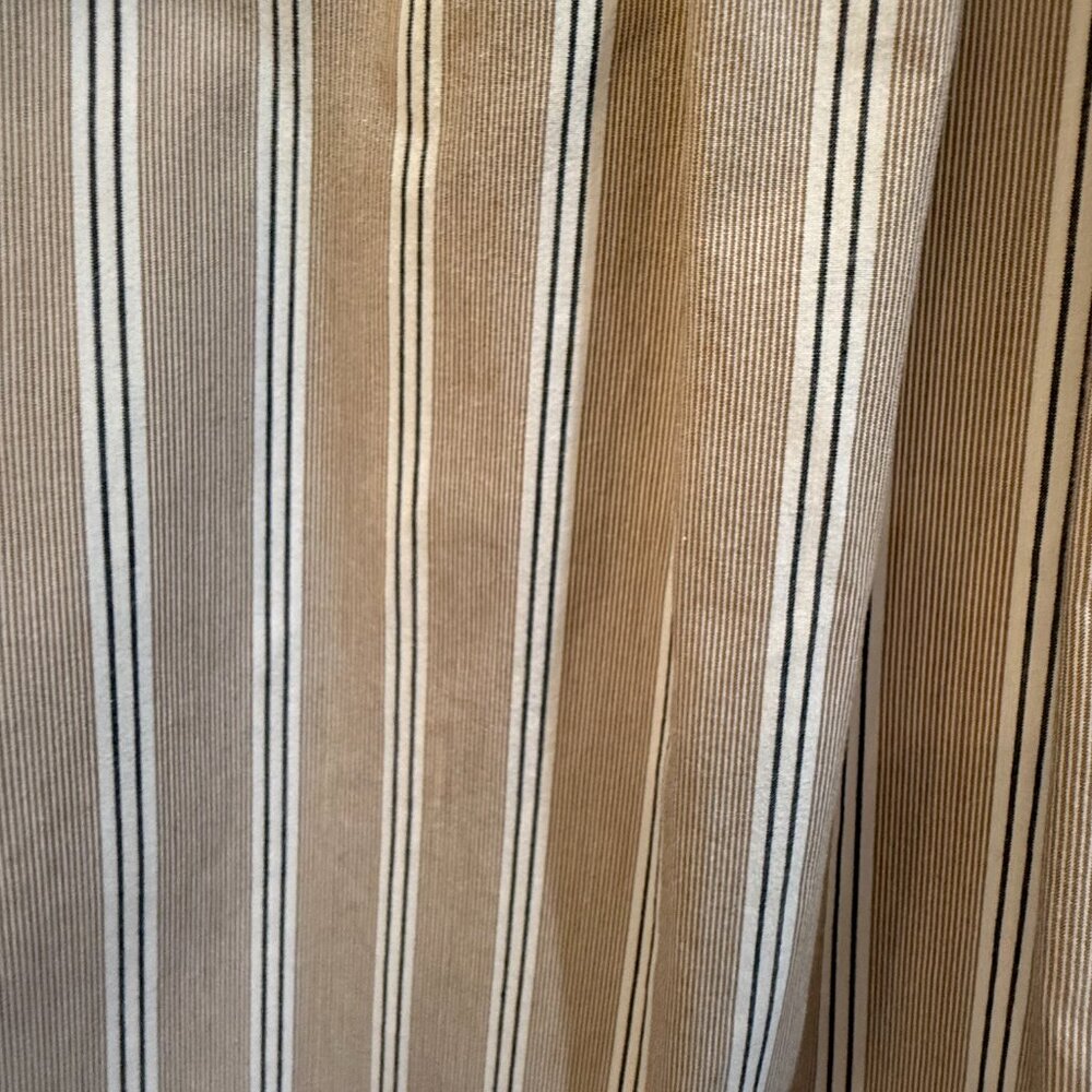 Banana Republic Tan Cream Striped Button-Down Shirt Size M Casual Work Top - Picture 5 of 7